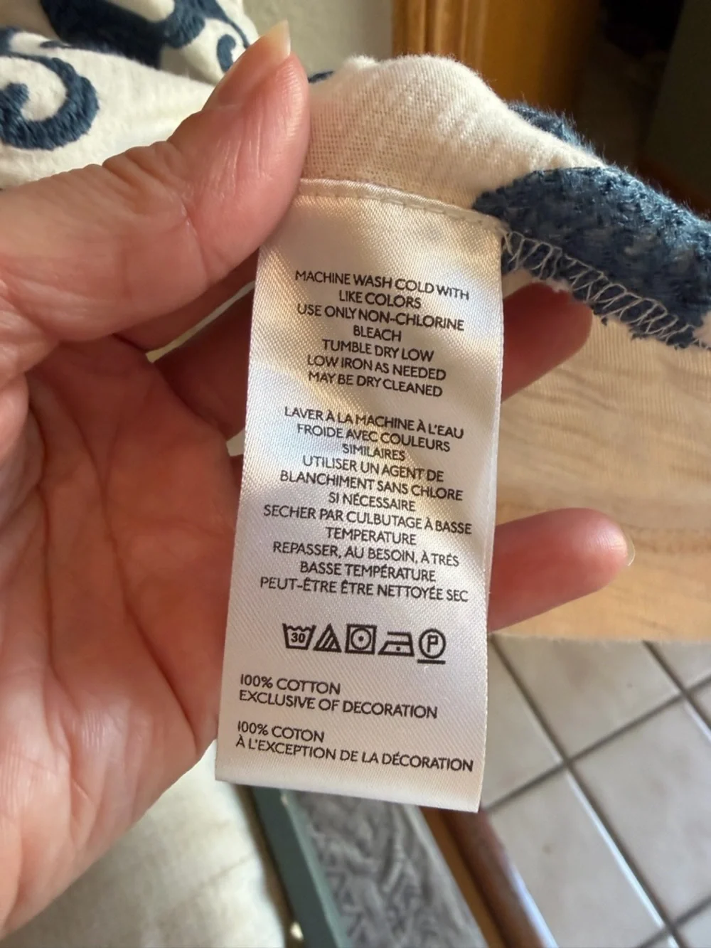 Free People We The Free Chill Vibes Wave Tee XS Oversized - Picture 9 of 9